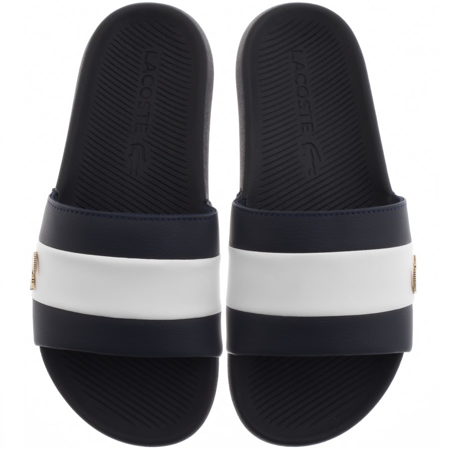 Alternative Image for ProductLacoste Croco Sliders Navy1